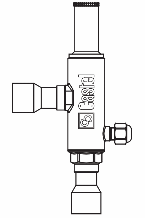 贮液器压力调节阀3350/M12S,铜管内连接焊接接头